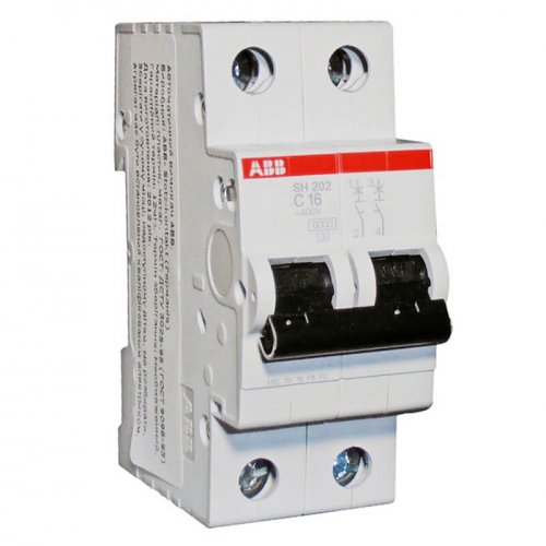 Автоматический выключатель 2Р 16А C SH202L ABB